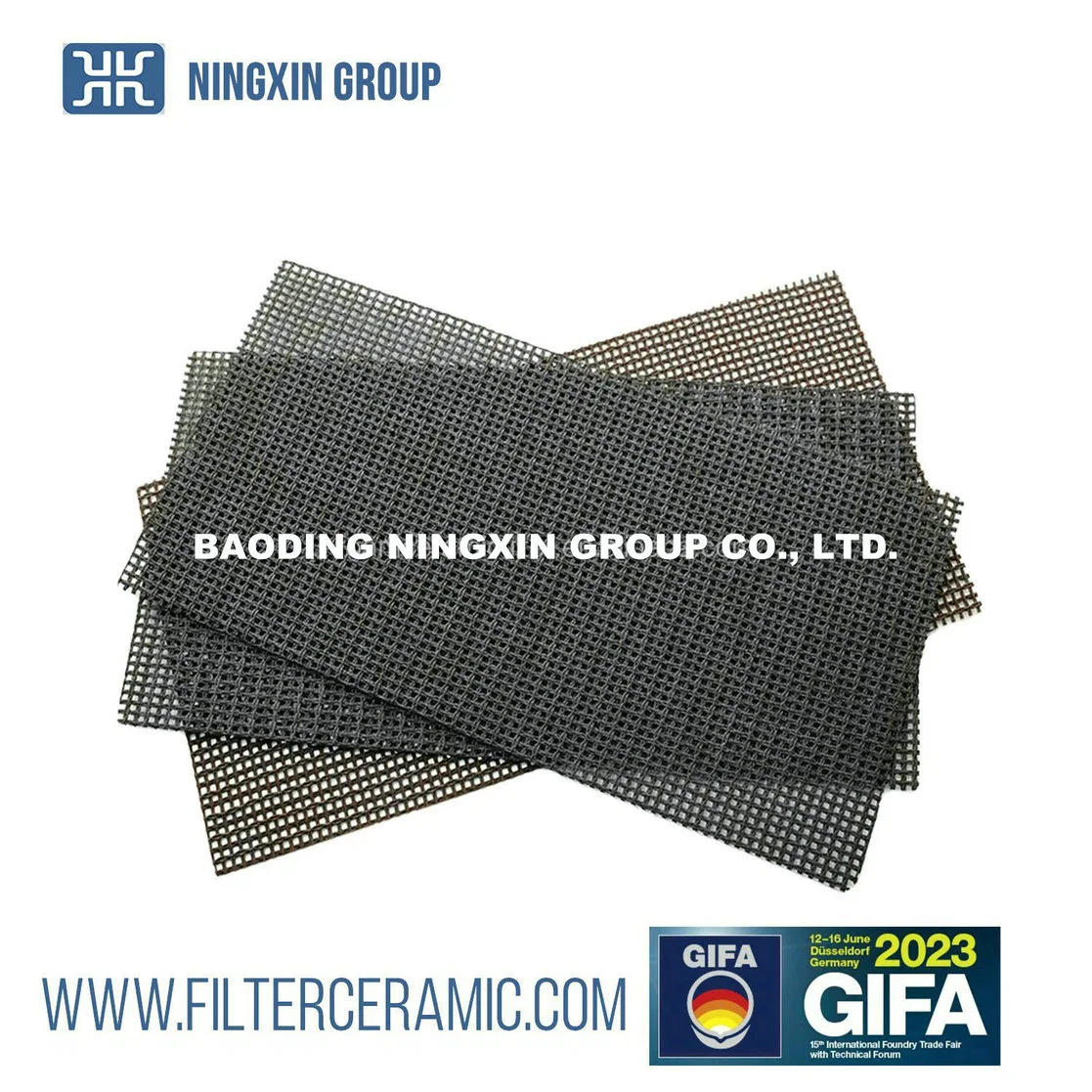 Industrial Mesh Fiber Glass Aluminum Liquid Filtration Fiberglass Filter Cloth for Molten Metal Aluminium