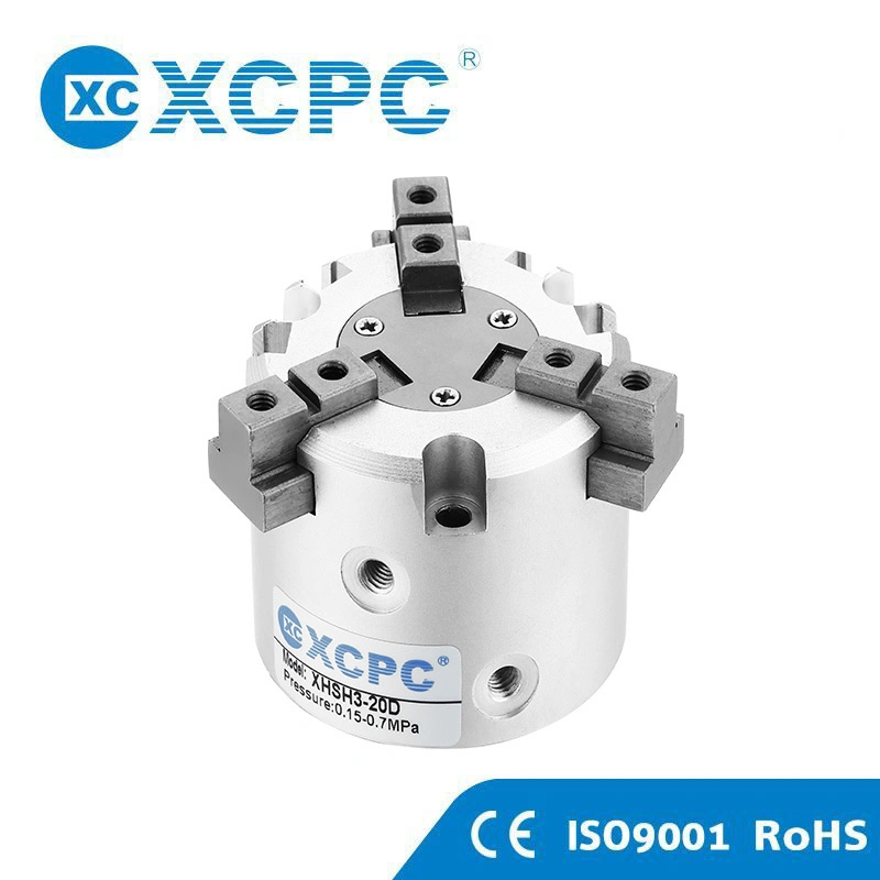 Xhs3 Series Three Fingers Double Acting Air Gripper Cylinder