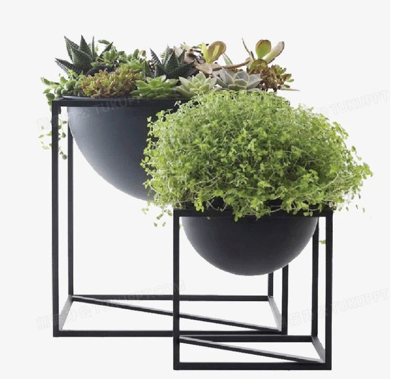 Metal Plant Caddy Iron Potted Plant Stand with Wheels Round Flower Pot Rack