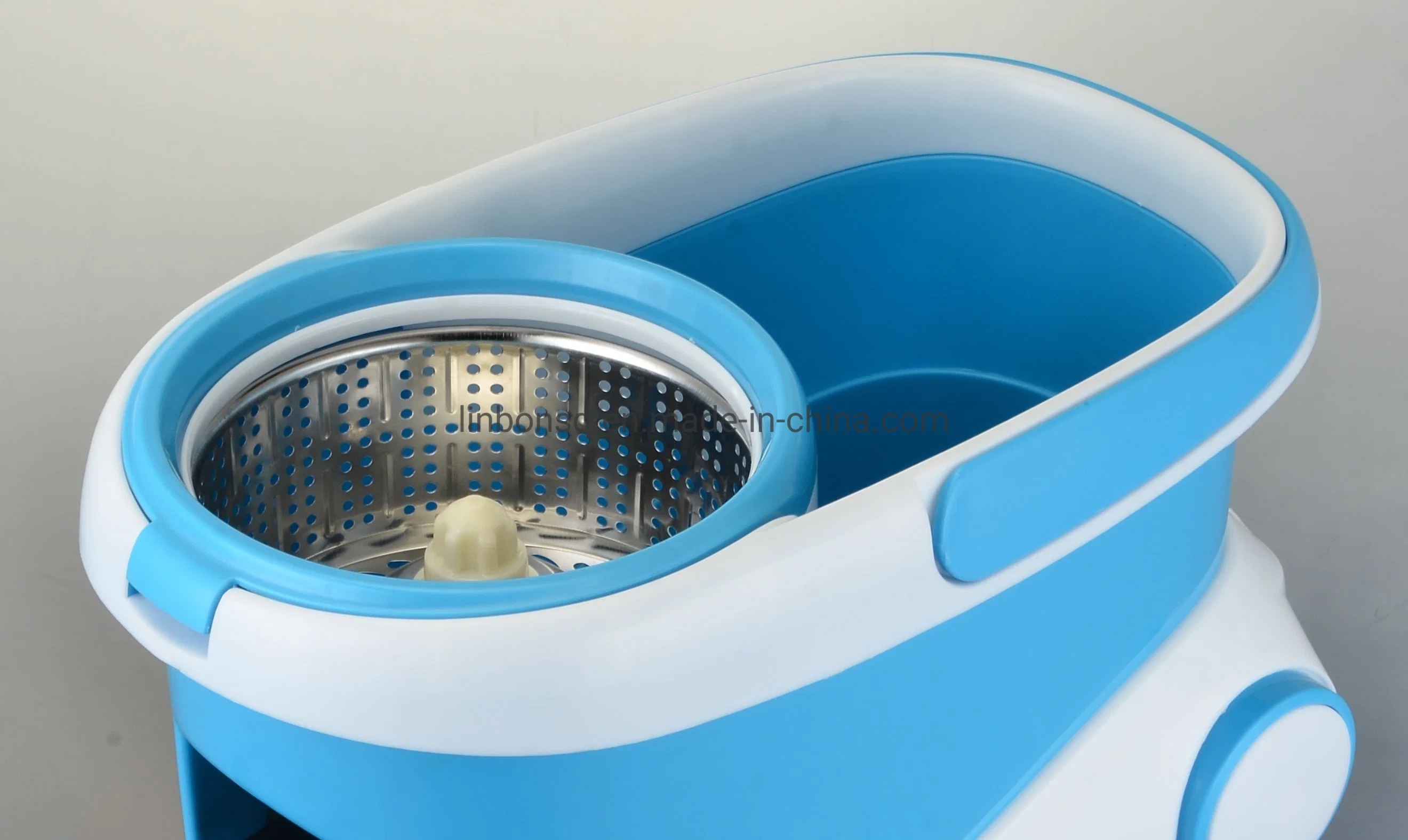 Aparelhos electrodomésticos de limpeza para substituição de 360 Spin Mop com aço inoxidável de caçamba