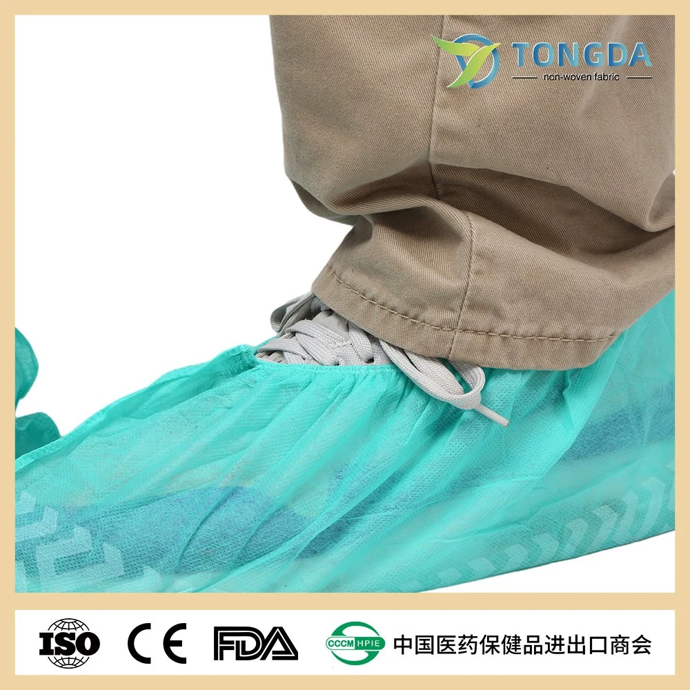 Factory Directly Supply Great Quality Disposable Non Slip Medical PP PE CPE Shoe Cover