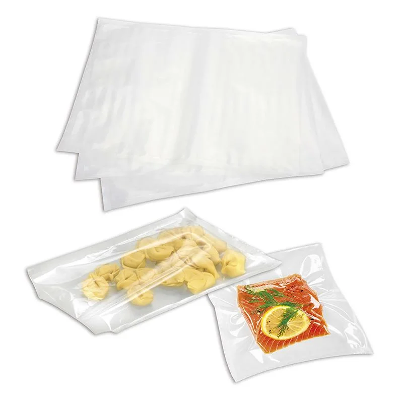 75/90/100/150um Food Grade Embossed Clear Vacuum Bag with BPA LFGB Certificate