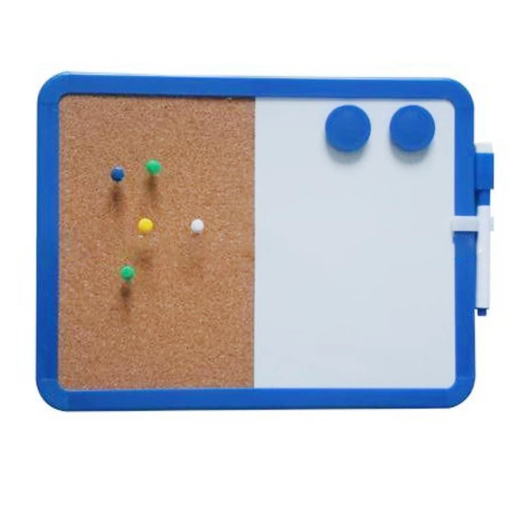 Wholesale 28.5X21.5cm Office Boards Combi Board Magnetic Board with Cork Board with Plastic Frame School and Office Supply School Stationery Office Stationery