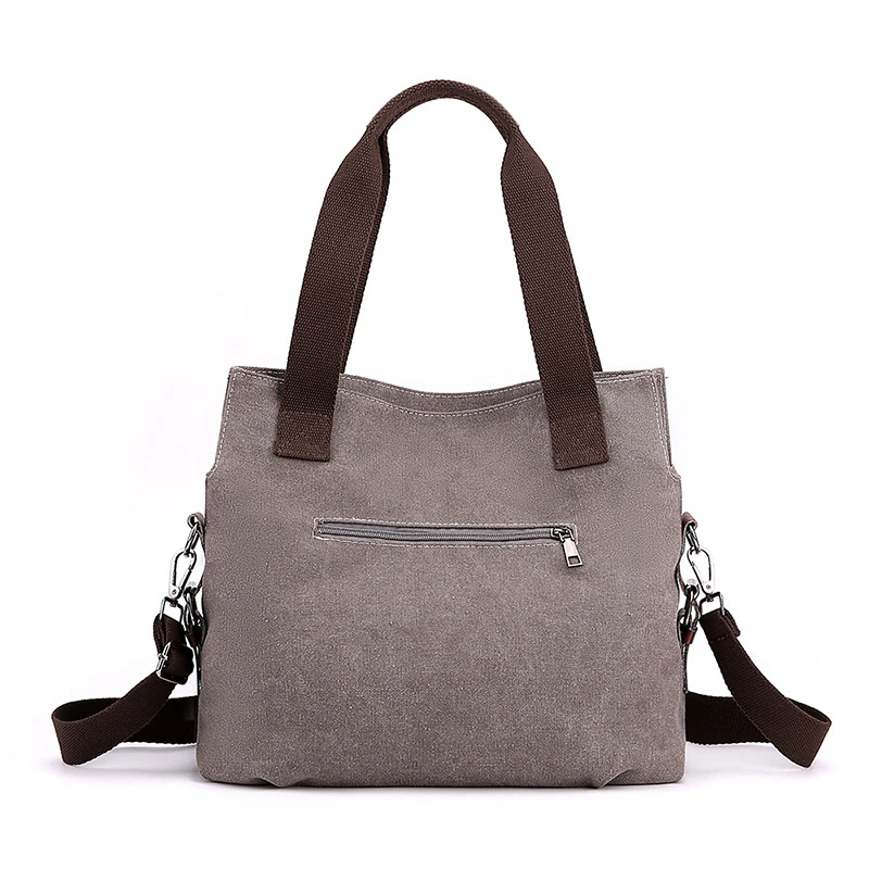 Customised Canvas Tote Bag Leather Handbag for Cheap Price