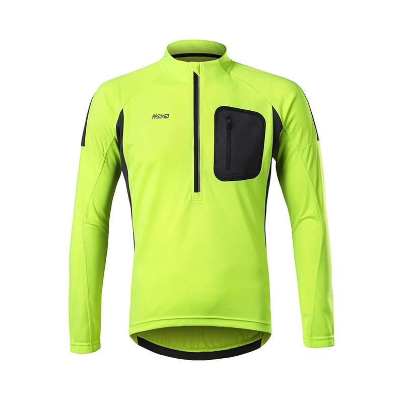 Wholesale/Supplier Mens Quick-Dry Wicking Breathable Long Sleeve Premium Cycling Jersey