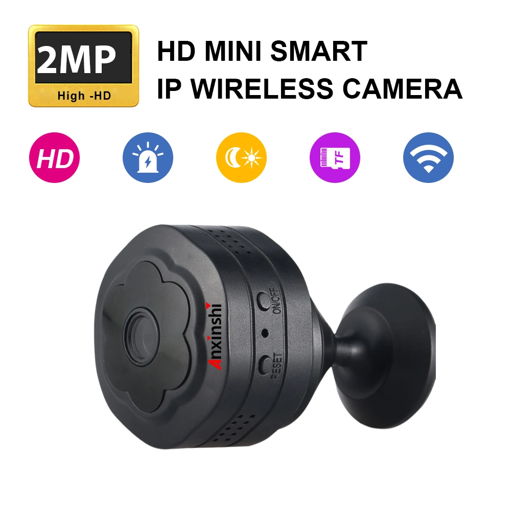 Mini-pinhole inteligente HD WiFi P2P para interior sem fios de grande angular Câmara de rede