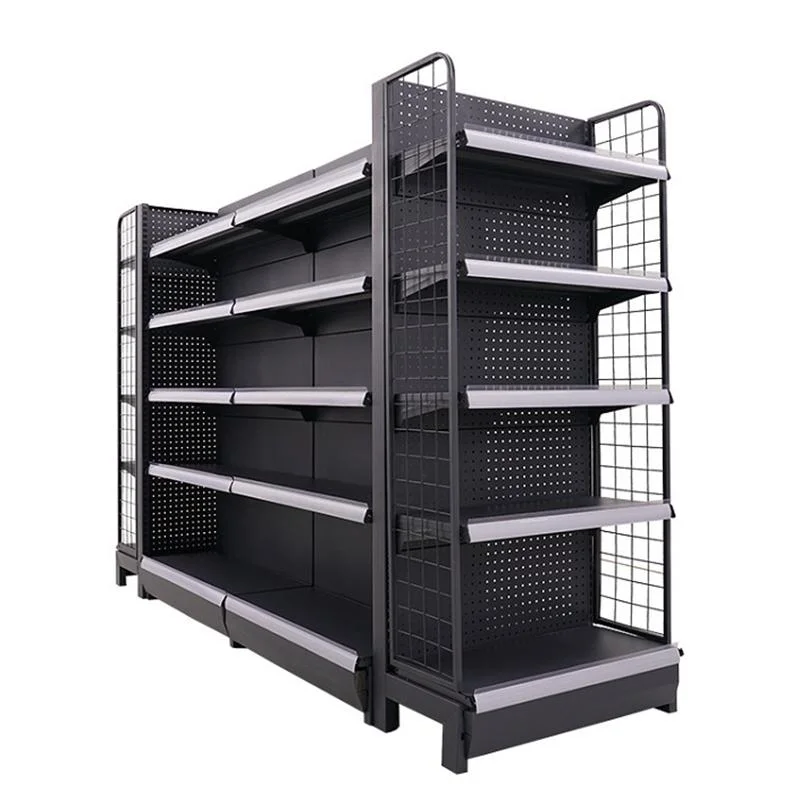 Double Side Metal Gondola Supermarket Store Shelving