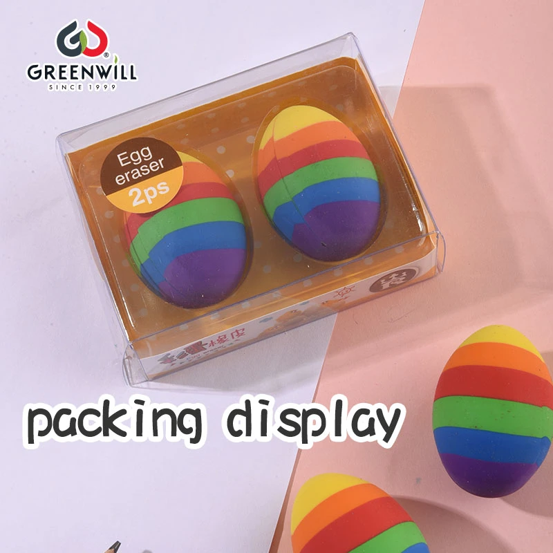 Multi Color Egg Design Eraser Gw003-1