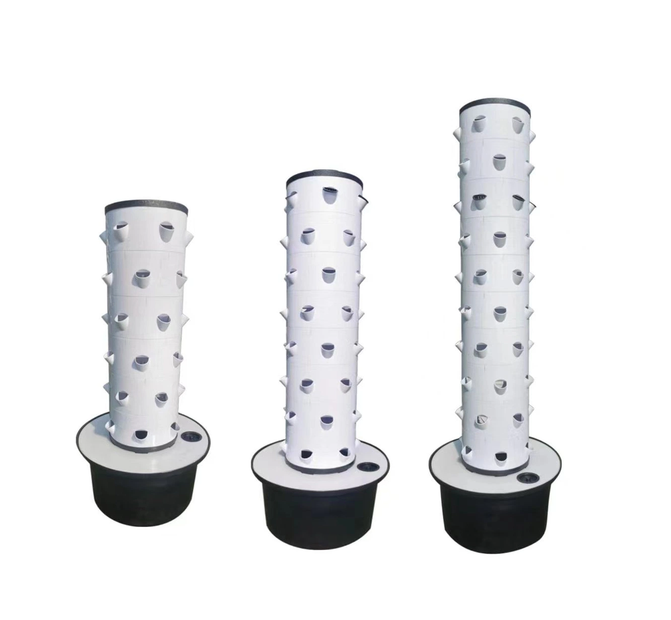 Aeroponic Growing Towers Hydroponics Vertical Industrial Tower with Adjustable Lights