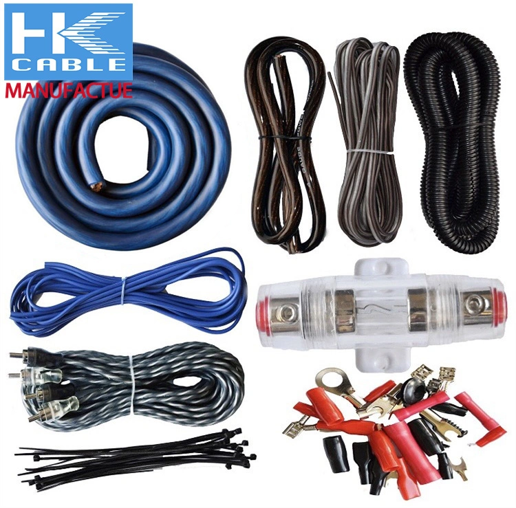 4 Gauge Amplifier Installation Wiring Kit Car Speaker Woofer Cables Car Power Amplifier Audio Line Power Line