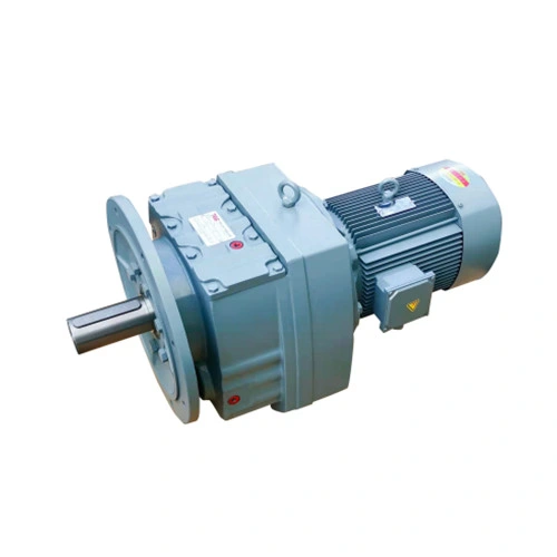 Inline Shaft Helical Gear Reducer AC Geared Motor for Conveyor Transmission