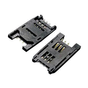 SIM Card Connectors, 6 Position with Copper Alloy Contact