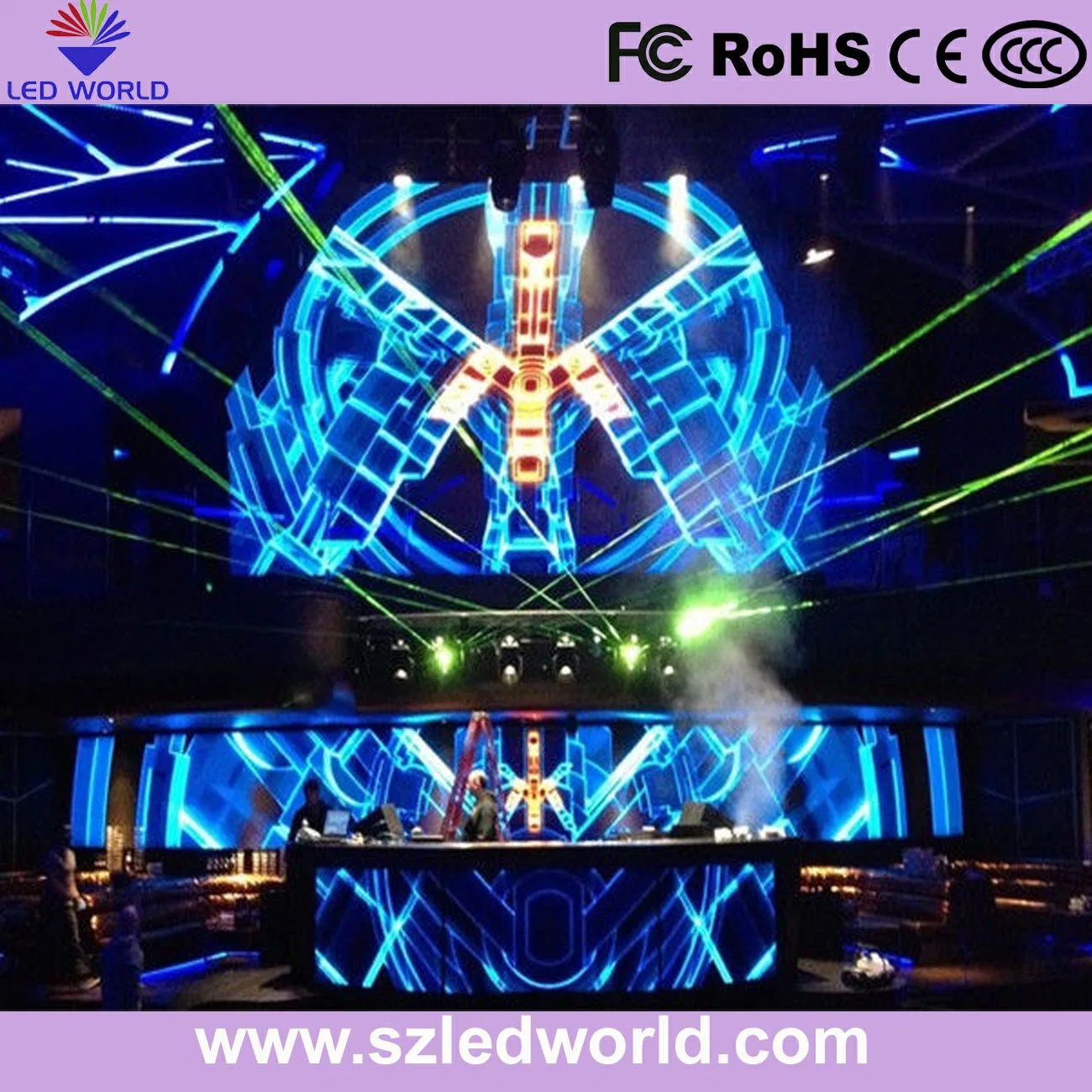 Indoor P4 Slim LED Electronic Digital 768X768 Cabinet Ce Billboard