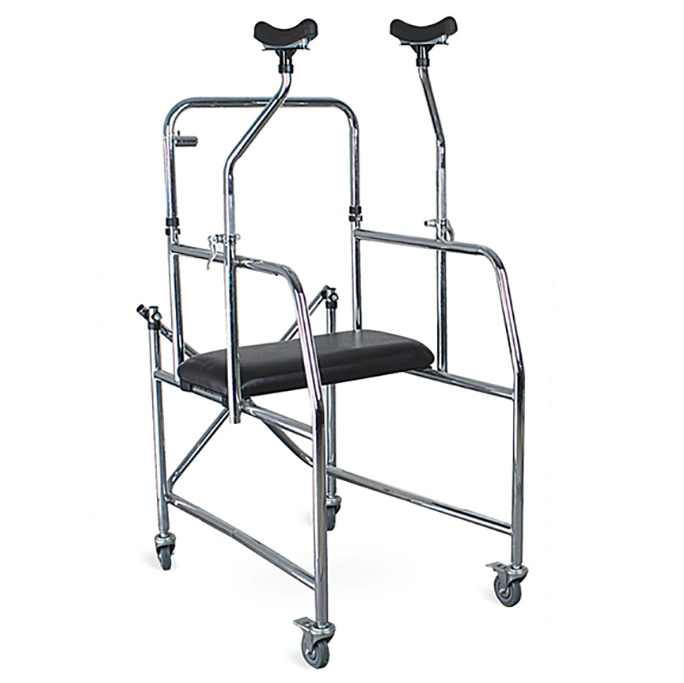 Wheeled Rollaltor Standing Walker Ultra Narrow Walking Frame for Adult