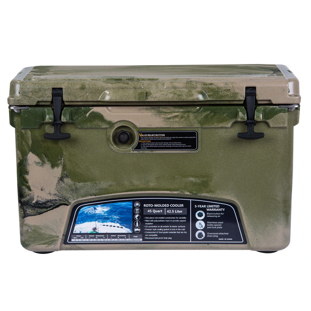 Air Cooler Ice Box Rotomolded 45qt for Fishing Camping