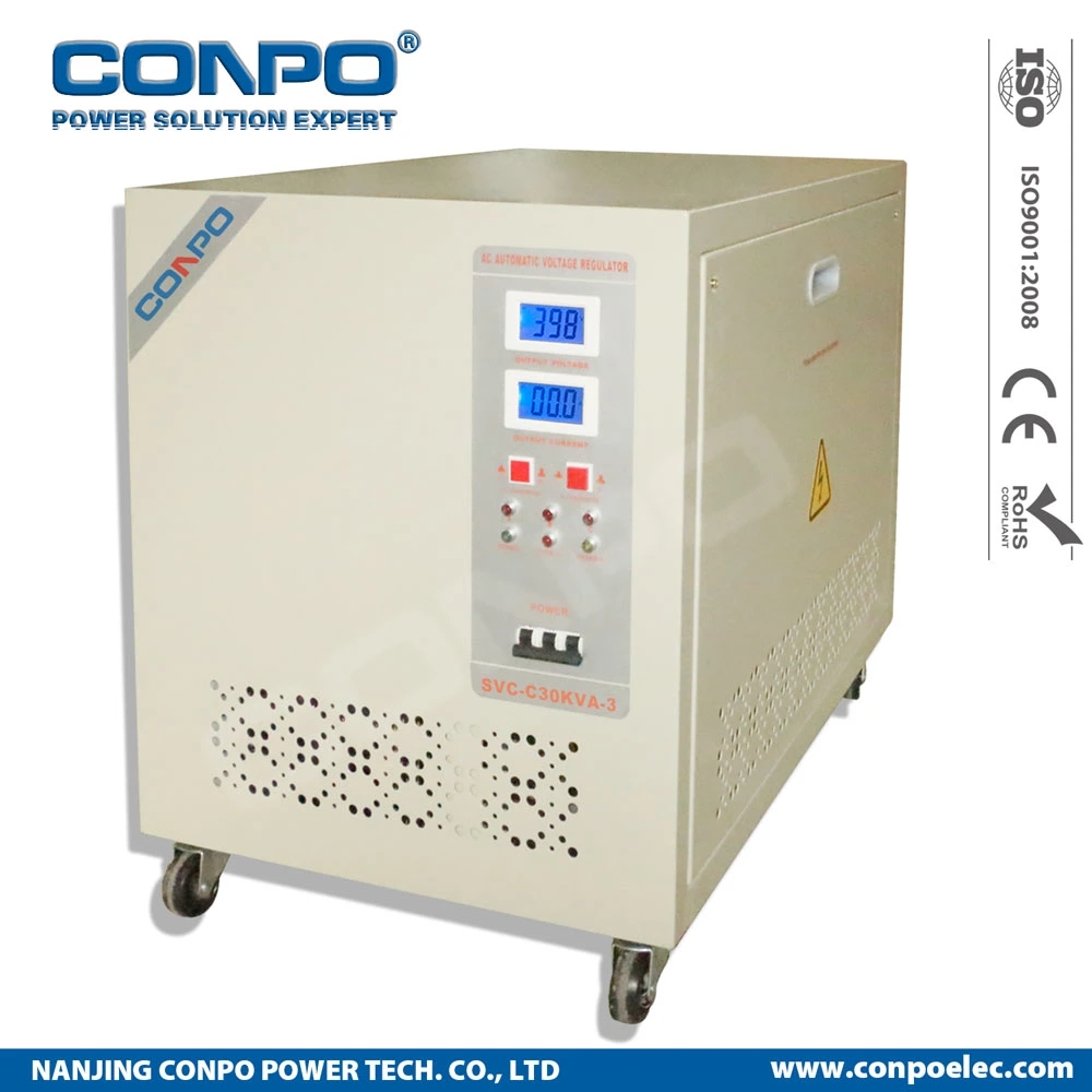 SVC-C20kVA/30kVA-3 3fase, LCD azul, Servo AVR