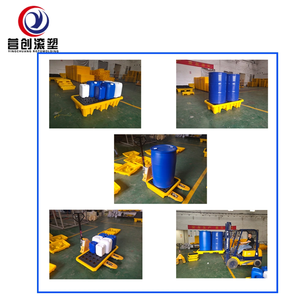 680*680*150 mm Spill Prevention Containment & Control Pallet, Oil Drums Spill Containment Pallet