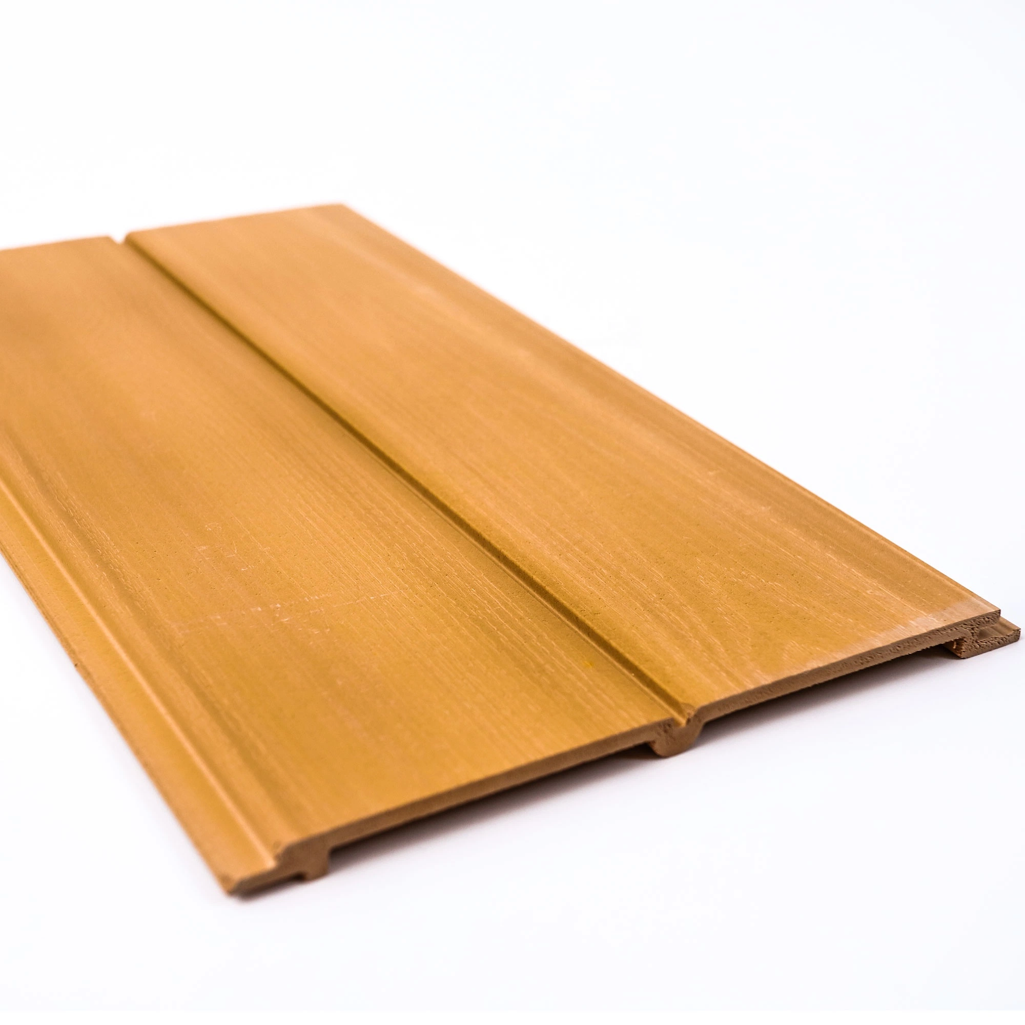 Beautiful Double 75mm Wood Composite Integrated WPC V Wainscot Board Wall Panelling for Hot Sale