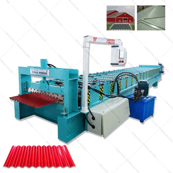 Xn Cold Steel Corrugated Iron Sheet Roofing Tile Making Roll Forming Machine