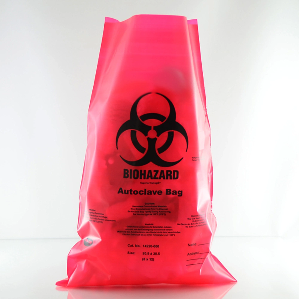 Biohazard-Beutel und autoklavierbarer Beutel für gelbe medizinische Abfälle