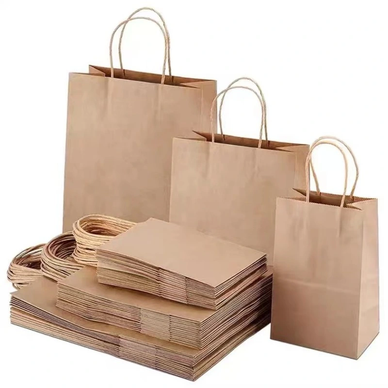 Grand format Prix de gros Papier kraft brun avec sac en papier personnalisé.