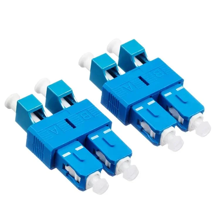 LC/Upc Female to Sc/Upc Male Duplex Single Mode Plastic Fiber Optic Adapter