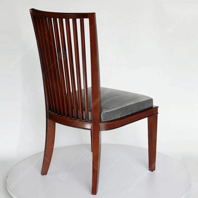 Solid Wood High Back Fabric Cushion Chair Sc-07