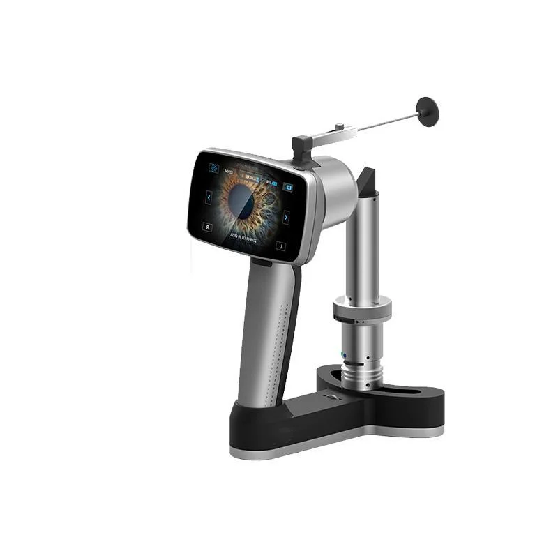 Lâmpada de fenda portátil digital portátil oftálmica para uso manual, microscópio hospitalar