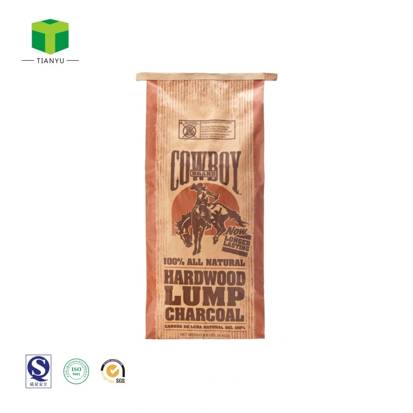 Best Quality Costom Printed Export Printed Kraft Paper Charcoal Bag