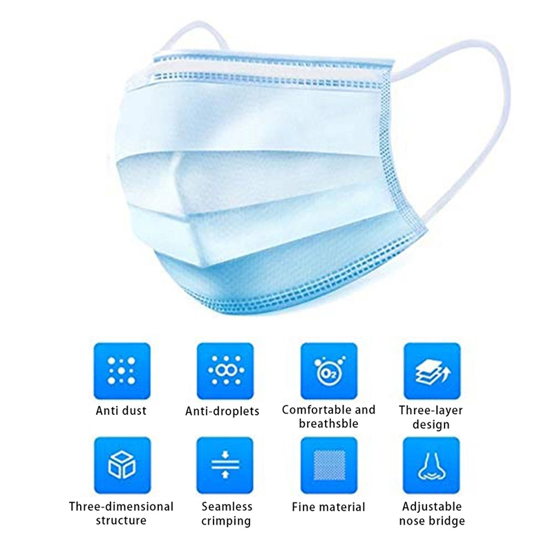 3ply Disposable Surgery Face Protective Mask