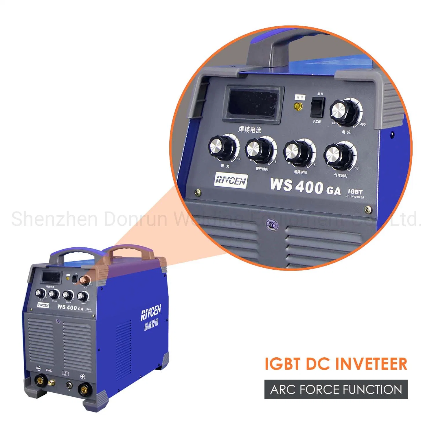 High Efficiency IGBT Technology DC Inverter Arc TIG Welding Machine, Welder with Arc Force Function