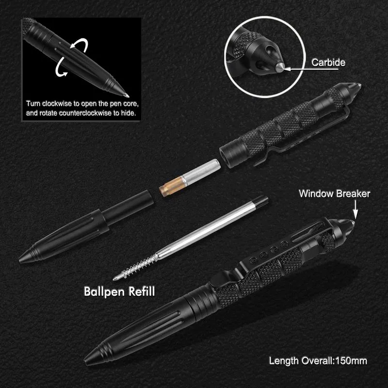 Multifunctional Ball-Point Pen with Window Breaker (#907)