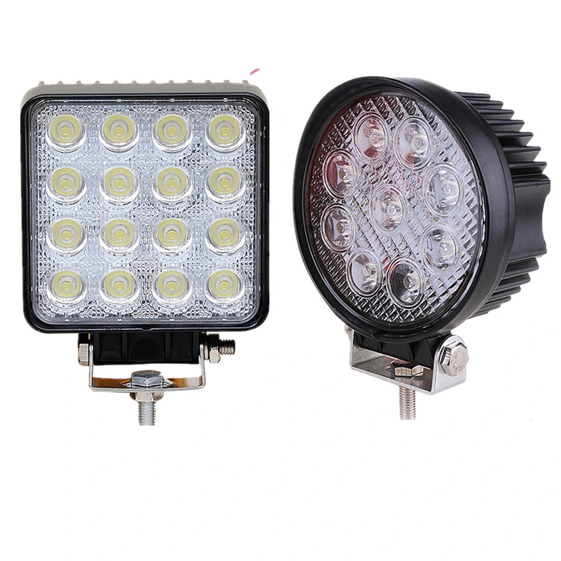 High Performance Quality Powerful Round or Square Ultra Offroad Lamp Car Truck ATV Flood Beam Sport LED Foco Faenero LED 27W 9 LED