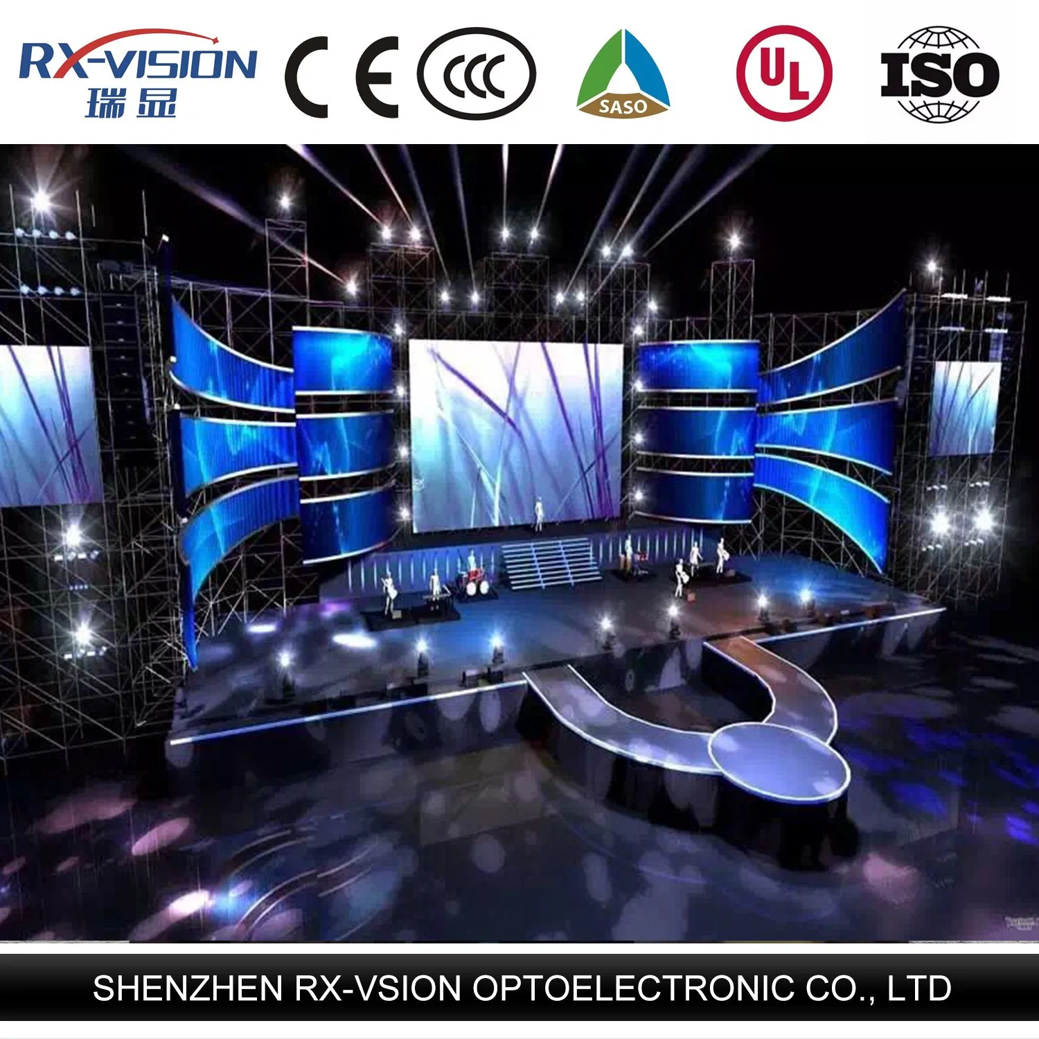 P3.91 Indoor Transparent LED Display Screen SMD Rental Glass Display Full Color Screen Price Pantalla LED Crystal