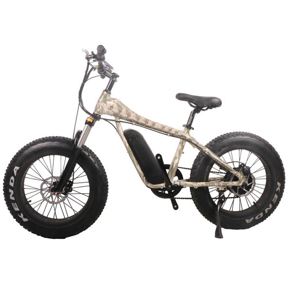 Neumático Fat Biycle eléctrico de 350 W Beach Cruiser bicicleta bicicletas Chopper Fwith Ront de 20 pulgadas y luces traseras