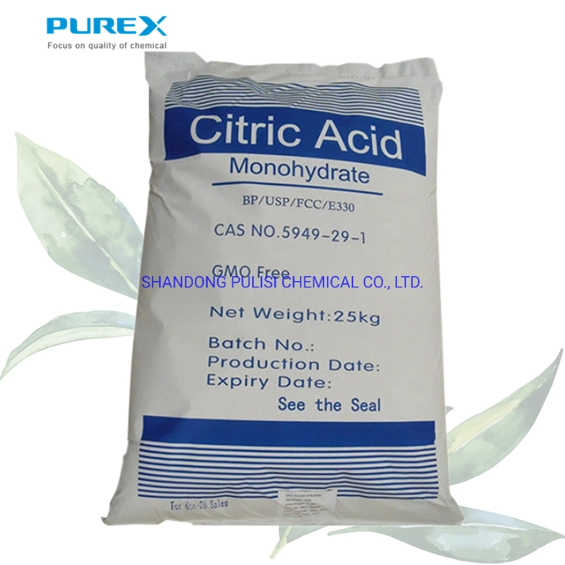 Food Grade Citric Acid Monohydrate Powder 12-40 Mesh Citric Acid