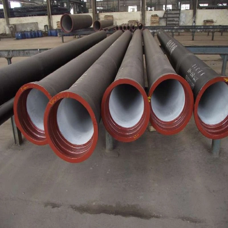 ISO2531/En545 Class K9 Black Bitumen Paint Coated Ductile Cast Iron Pipe Concrete for Water Supply