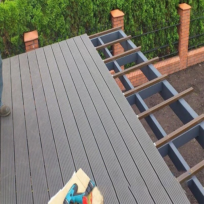 New Technology Crack-Resistant 3D Embossed Composite Plank Exterior Outdoor Flooring WPC Decking
