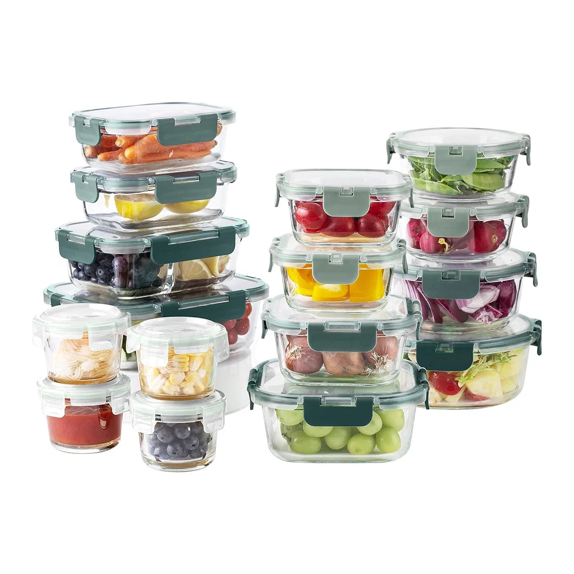 High Borosilicate Glass Food Storage Meal Prep Containers Set Meal Prep Box