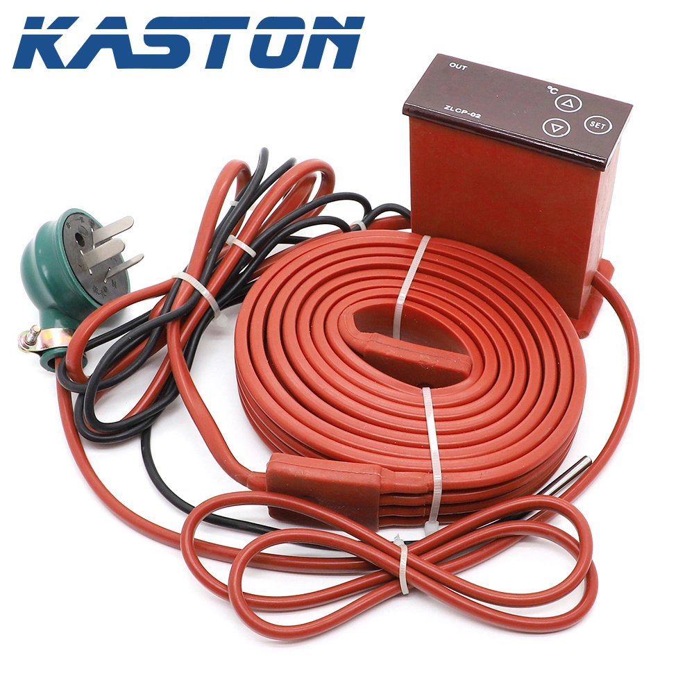 220V Industrial Flexible Electric Oil Drum Band Silicone Heating Belt for Pipe