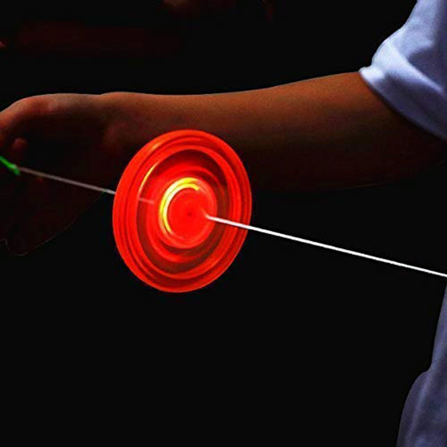 LED Flash Cable Gyro Flywheel Light Toys