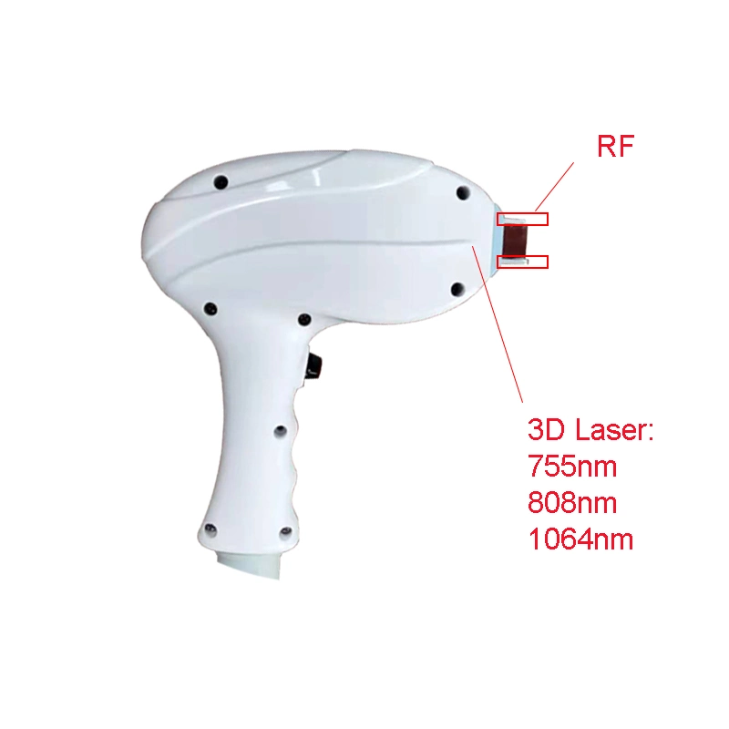 600W Diode+RF Multifunktions-Diode Laser Haarentfernung Face Lifting mit Fokussierter Laser