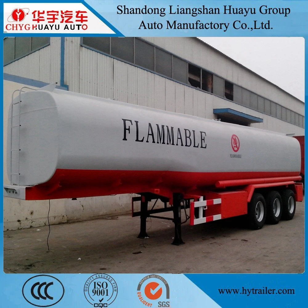 China First-Class 30 T Carbon Steel Oil Tanker Semi Trailer for Fuel/Diesel/Crude Transport