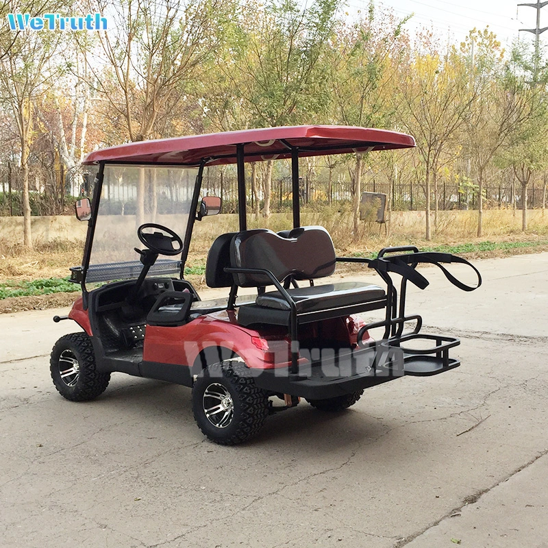 Electric Remote Control Golf Buggy 4 Wheel Gas Powered 2+2 Seater Golf Cart for Sale