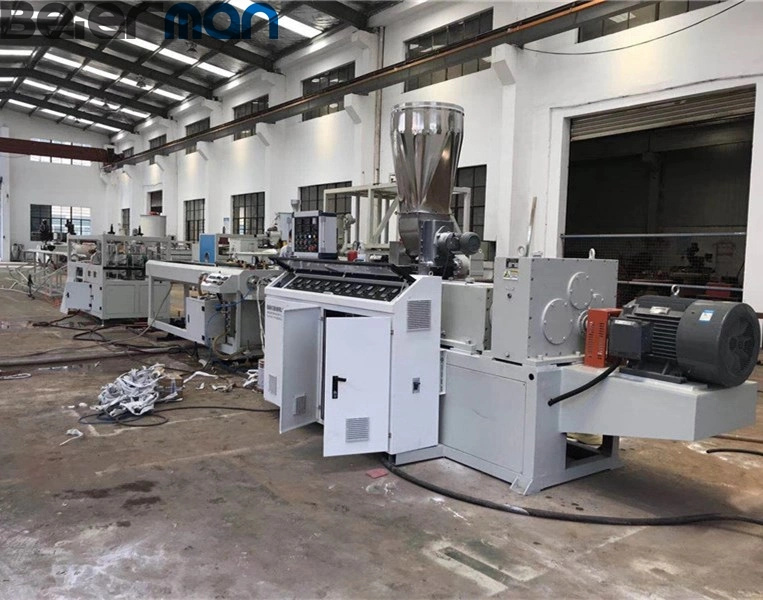 200-250kg/H Capacity Fast Line Speed 20-63mm PVC UPVC Double Cavity Pipe Twin Screw Extrusion Line Plastic Tube Extruder Making Production Line