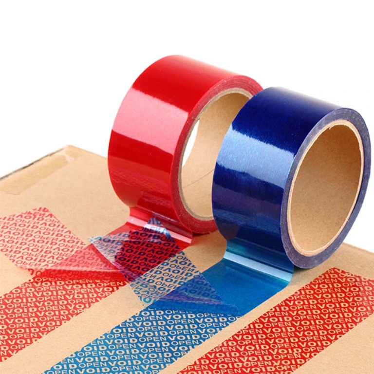 Factory Cheap Colorful Custom Printed Security Adhesive Masking Void Tape for Box Packing