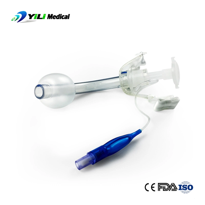 Tubo de traqueotomía en PVC reforzado Cuffed desechables médicos anestesia respiratorio producto