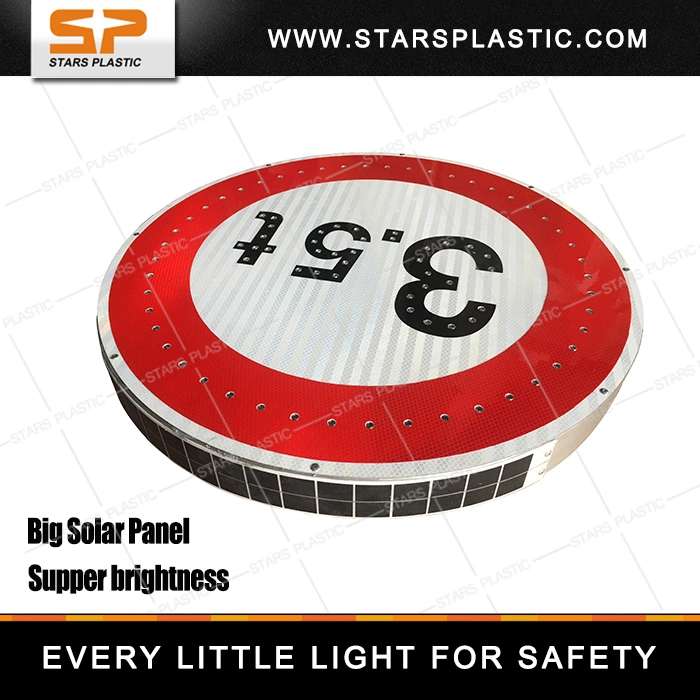 Integrated Aluminum Road Safety Solar LED Traffic Sign