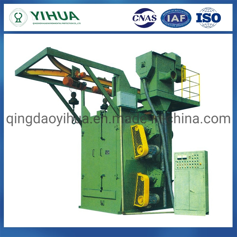 Q326 Ea Automatic Rubber Belt Airless Tumblast Type Shot Blasting Machine