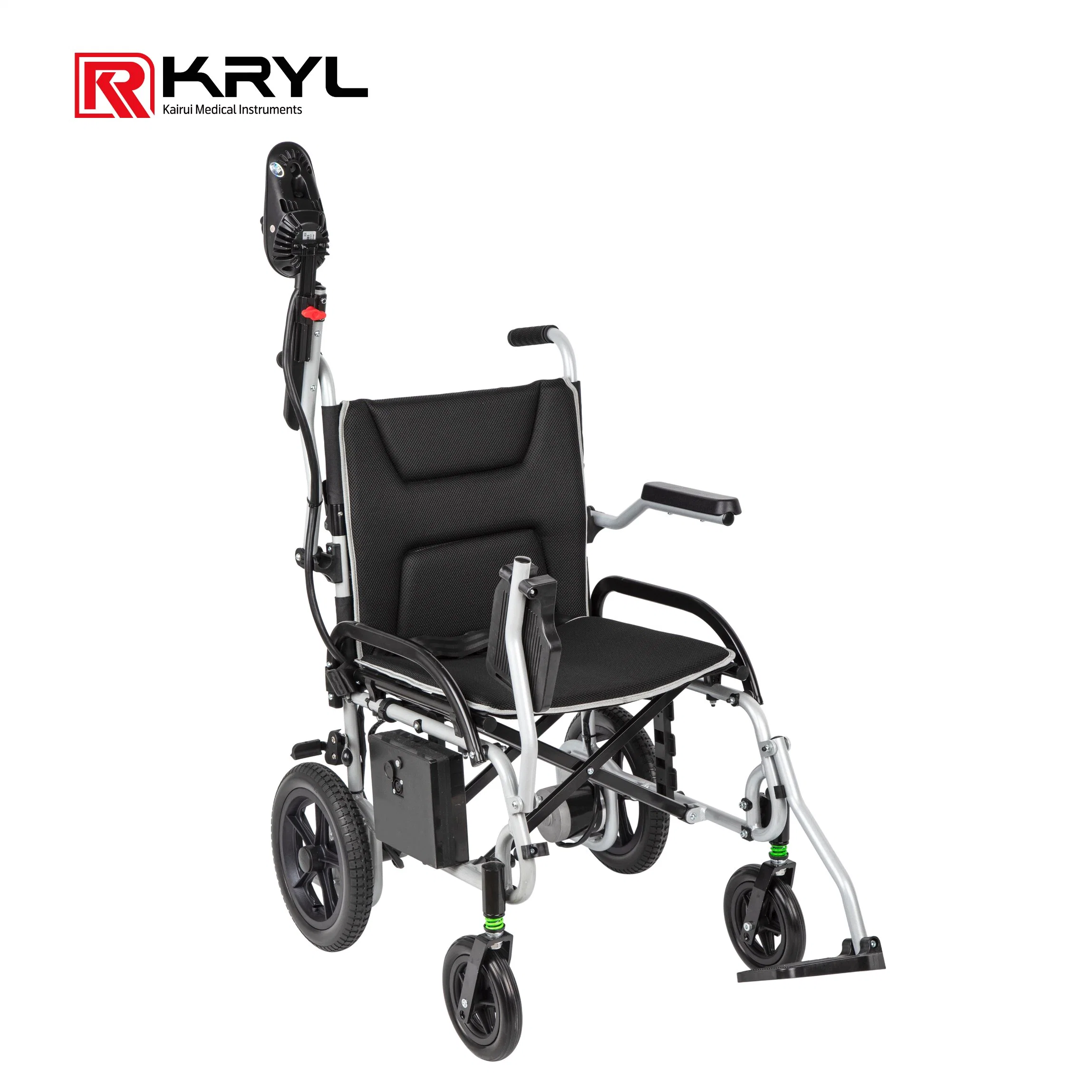 High quality/High cost performance Manuafacture Standing Electric Power Aluminum Portable Folding Electrical Battery Wheelchair